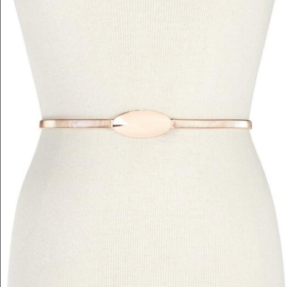 INC International Concepts Accessories - INC International Concepts Oval Chain Stretch Belt